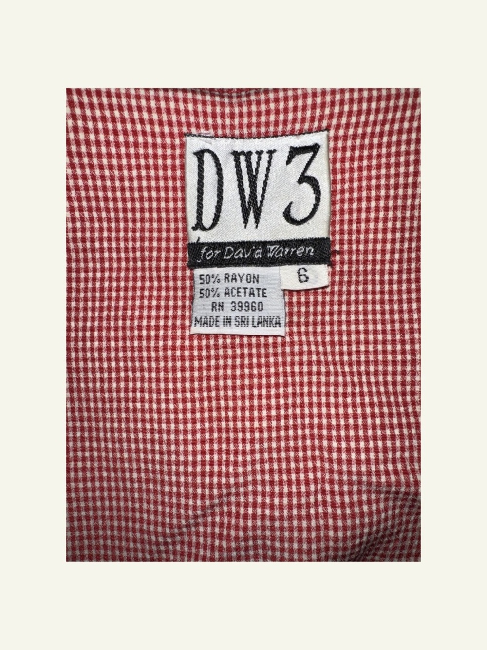 Sleeveless Red & White Button-Front Midi Dress - Picture 6 of 6
